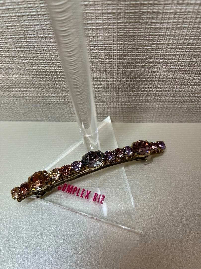 新品　コンプレックスビズ　スリムバレッタ　バレッタ　クリップ　シュシュ