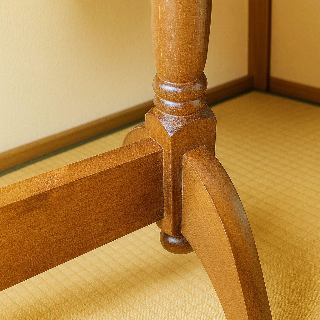 ​レトロ 姿見 楕円形 木製 スタンドミラー 天然木製 OM-340