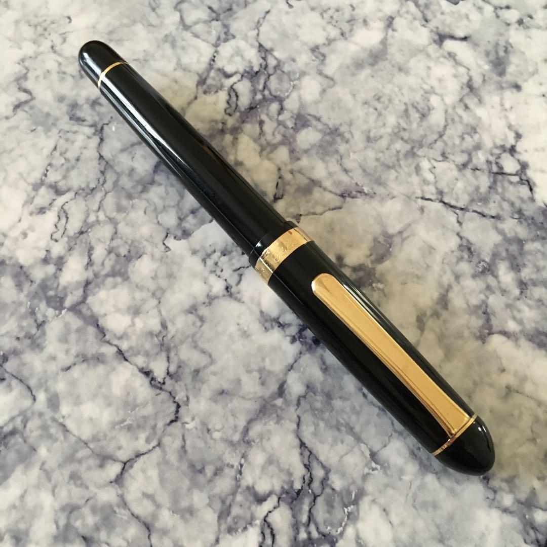 #0177 オーバーホール済み 万年筆 PLATINUMプラチナ 14k