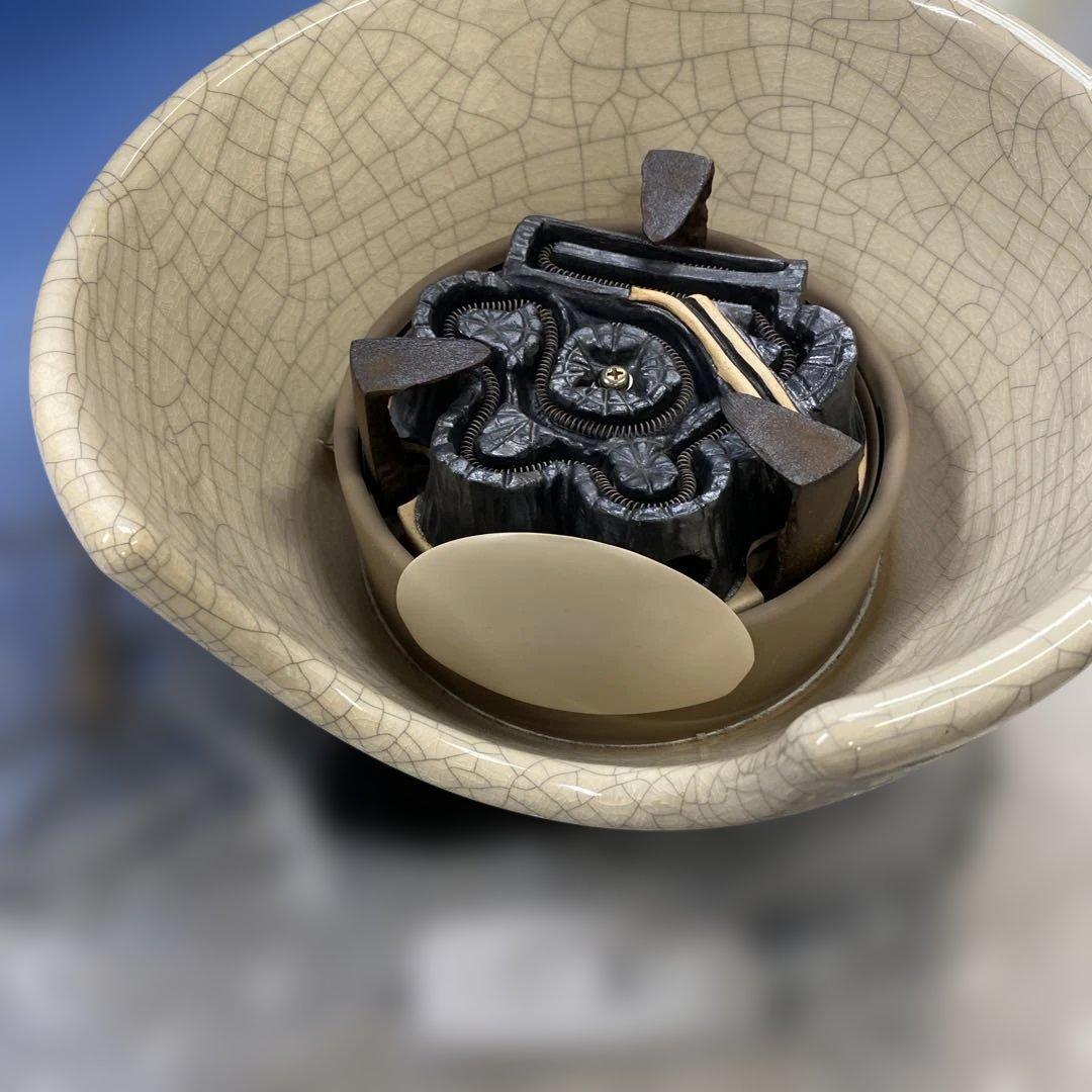 野々田式 風炉型 電熱器　白さつま F412