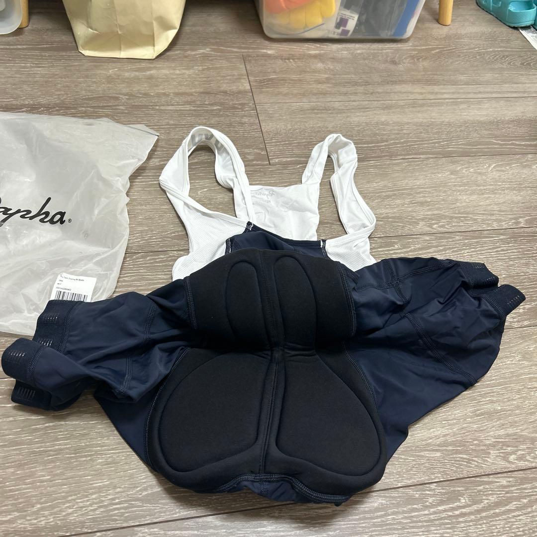 【未使用品に近い中古品】Rapha ビブタイツ M ネイビー