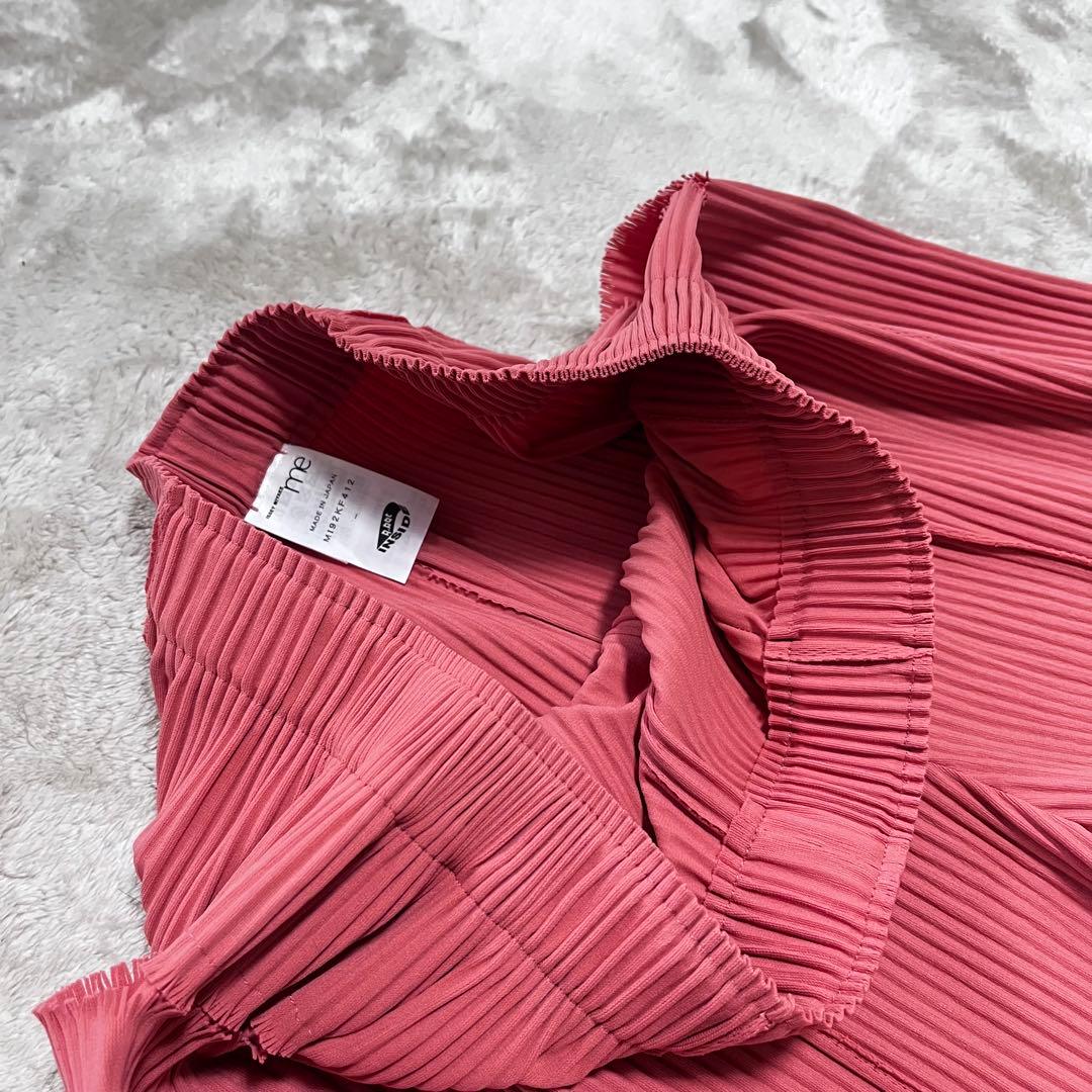 美品　イッセイミヤケ　me プリーツ　ワイドパンツ　ガウチョFINE KNIT