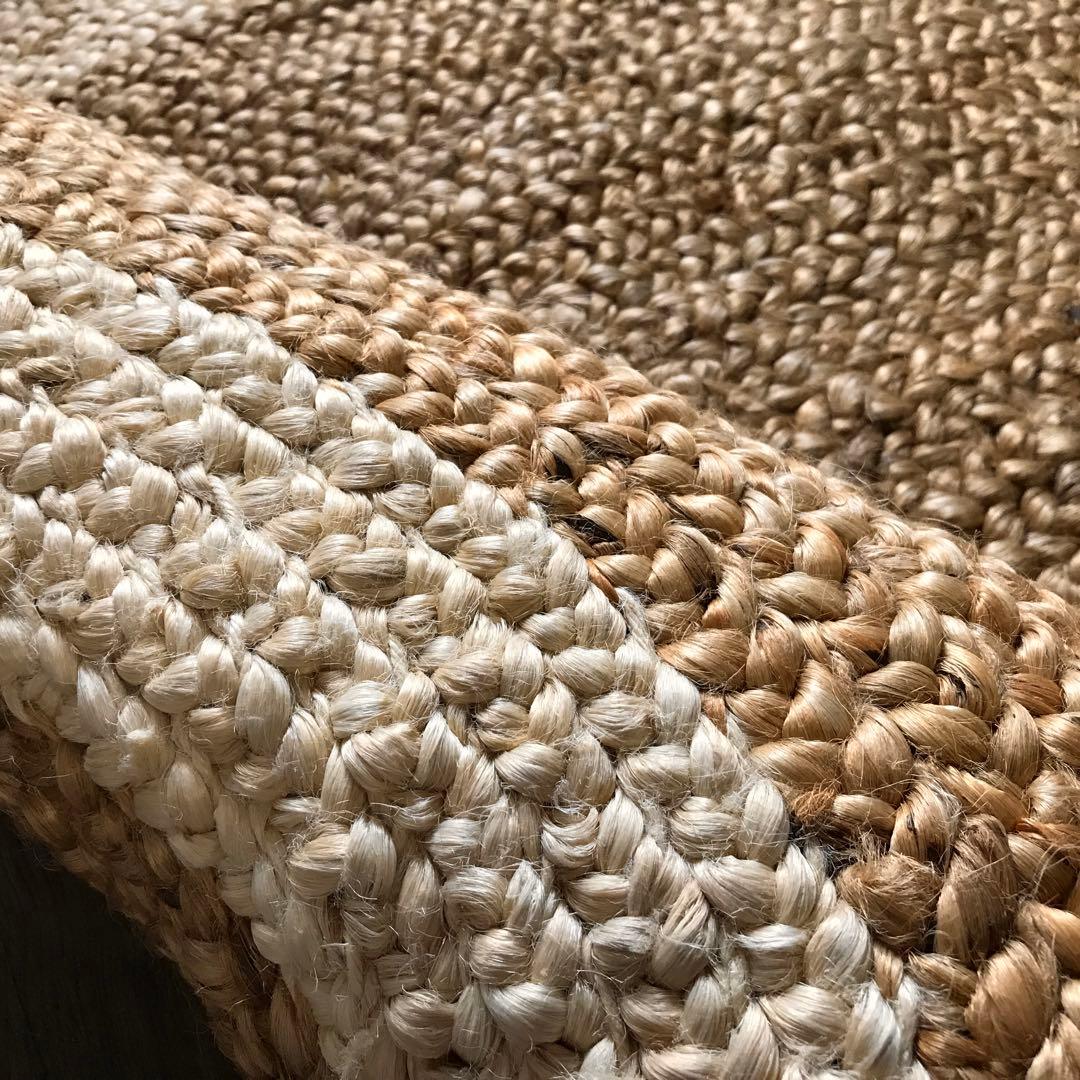 139x204cm ラグ ラグマット 麻 ジュート 夏用 天然素材 アジアン