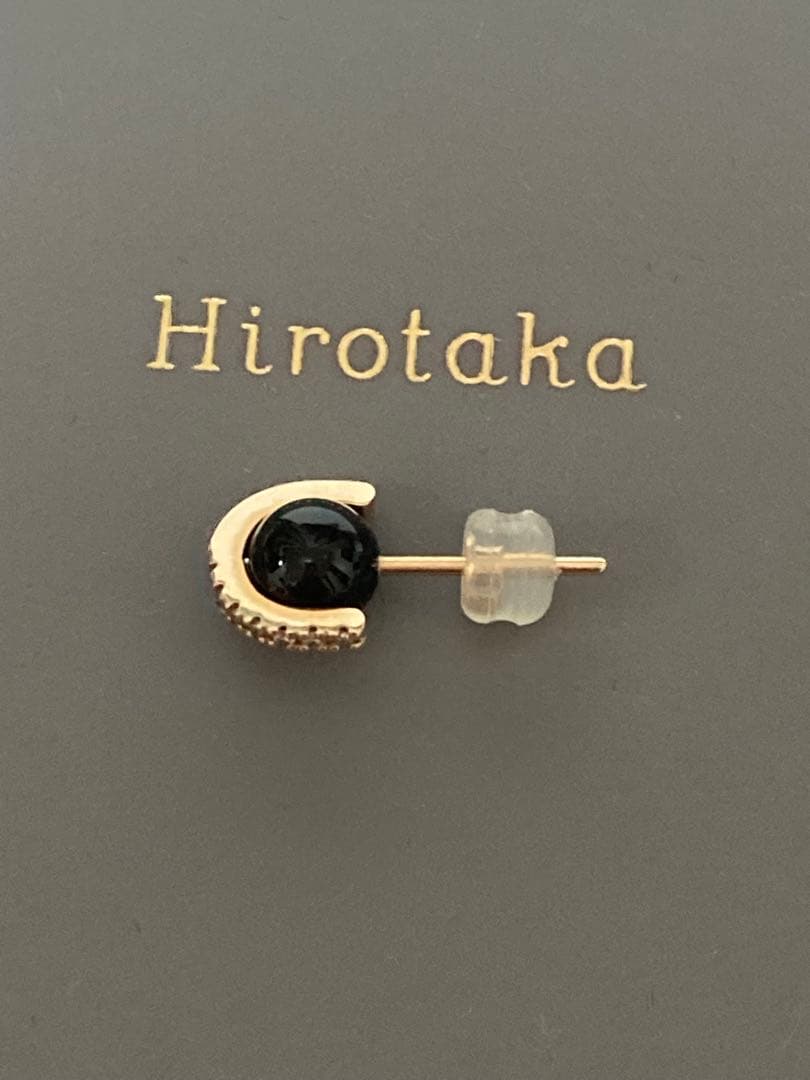 まっちゃん　！　ヒロタカ　BELUGA オニキス ダイヤ ピアス S