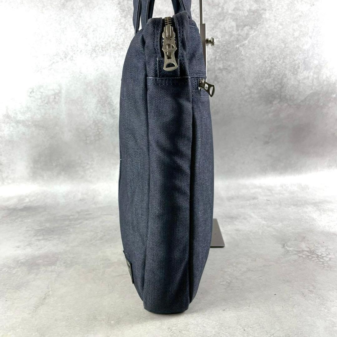 PORTERポータースモーキー ビジネスバッグ デニムネイビーブラック 多収納