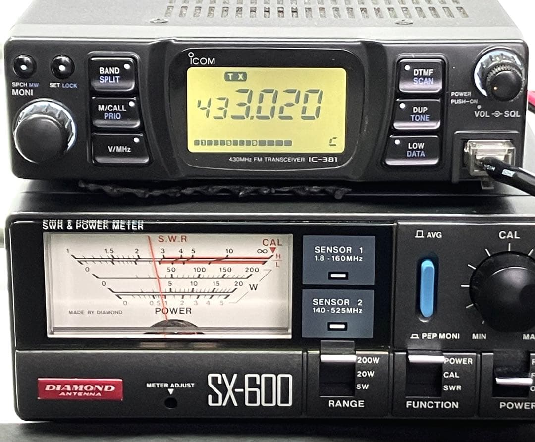 アイコム IC-381D 30w アマチュア無線機　アマチュア無線