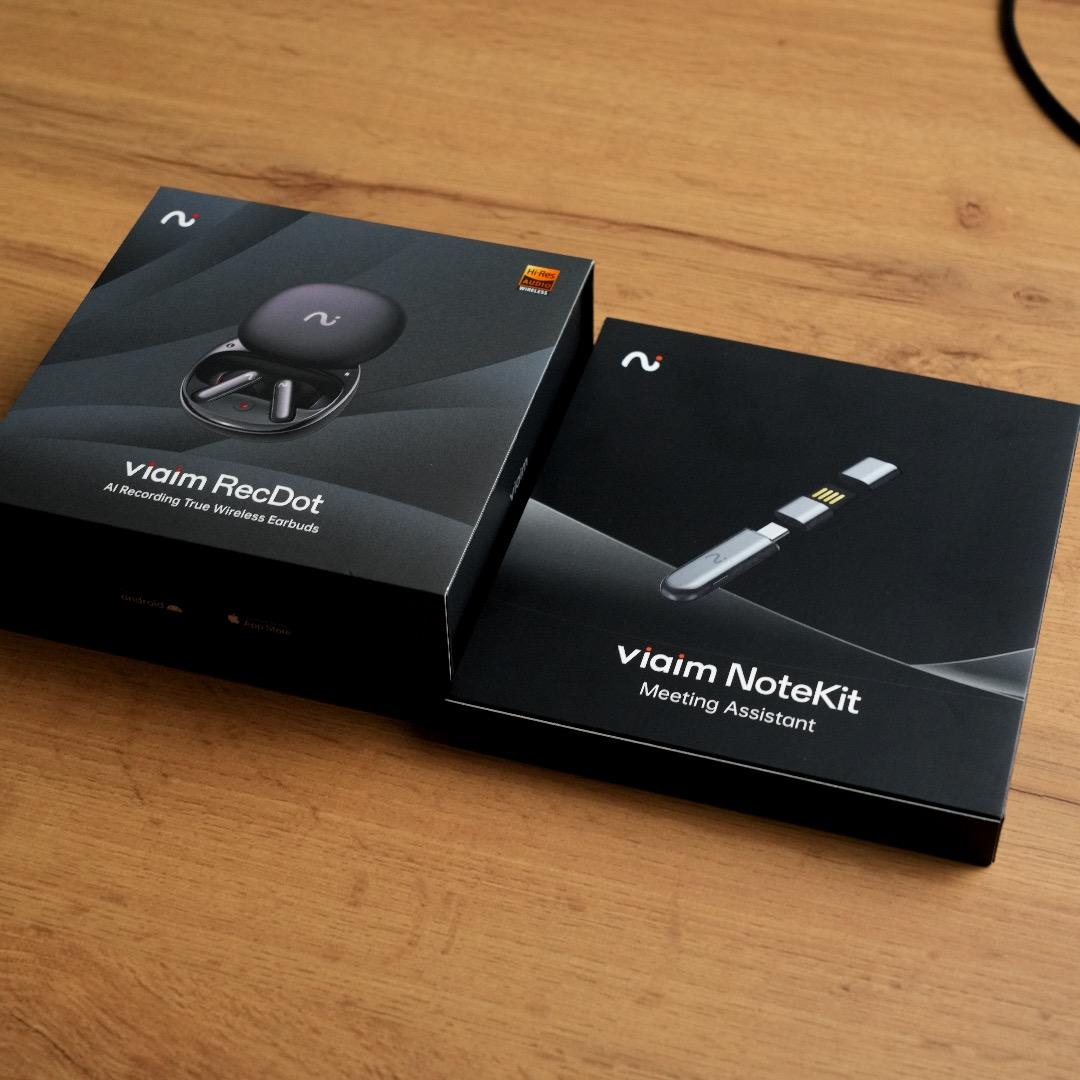 【ほぼ未使用】viaim RecDot & NoteKit AIボイスレコーダー