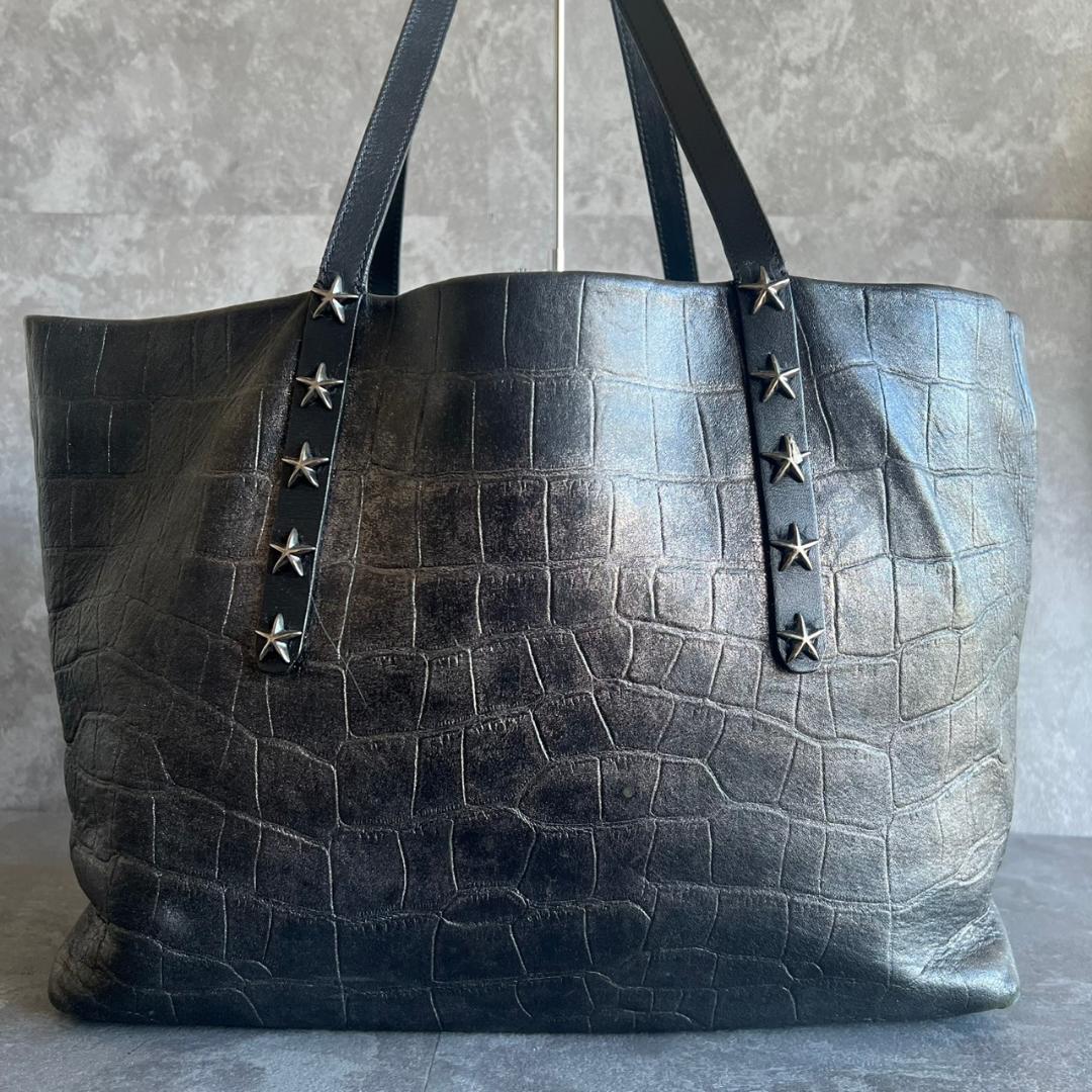 ⭐️JIMMY CHOO⭐️ジミーチュウ クロコ型押し スタースタッズ