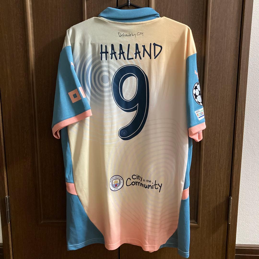 マンチェスターシティ　ハーランド　24-25 4th ユニフォーム