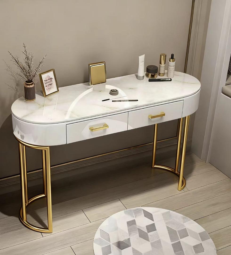 ホワイトドレッサー LEDミラー付き訳あり品　写真をご確認J201-100-02