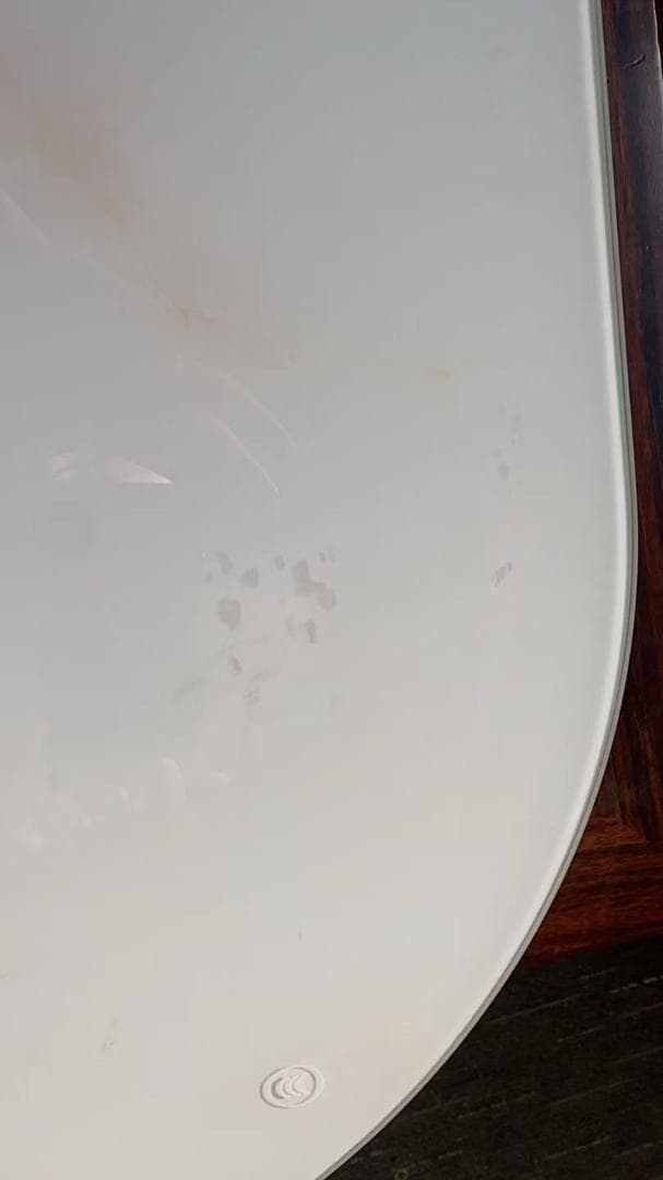 ホワイトドレッサー LEDミラー付き訳あり品　写真をご確認J201-100-02