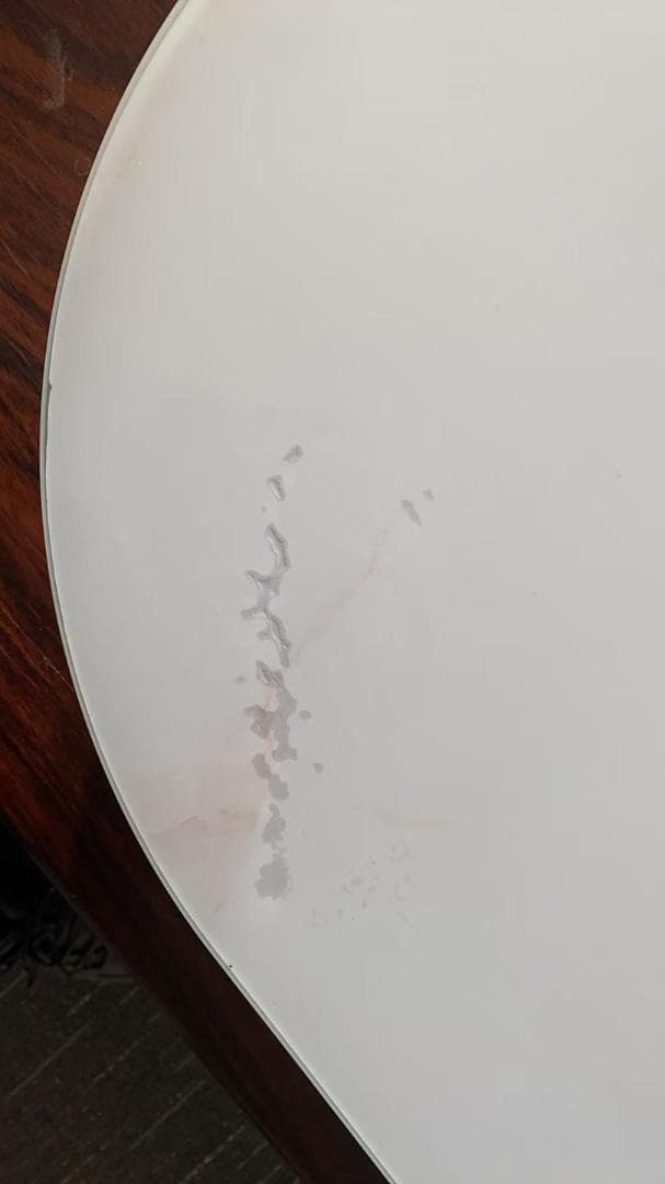 ホワイトドレッサー LEDミラー付き訳あり品　写真をご確認J201-100-02