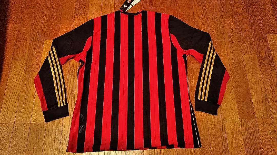 新品 ACミラン 13 14 UCL ユニフォーム ホーム 長袖 XL 4XO