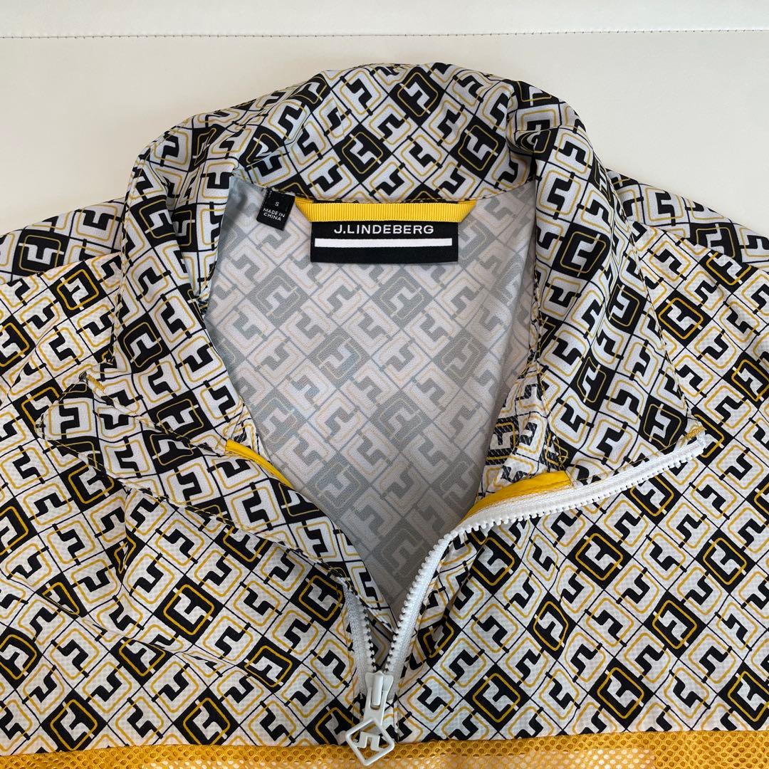 J.LINDEBERG メンズ メッシュブリッジウィンドブレーカー 撥水加工