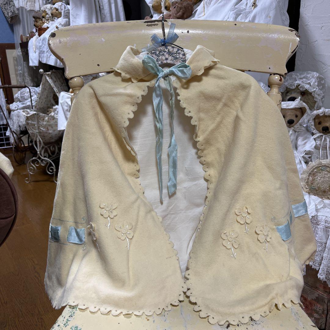 アンティーク　ベビーケープドレス　素材　リメイク