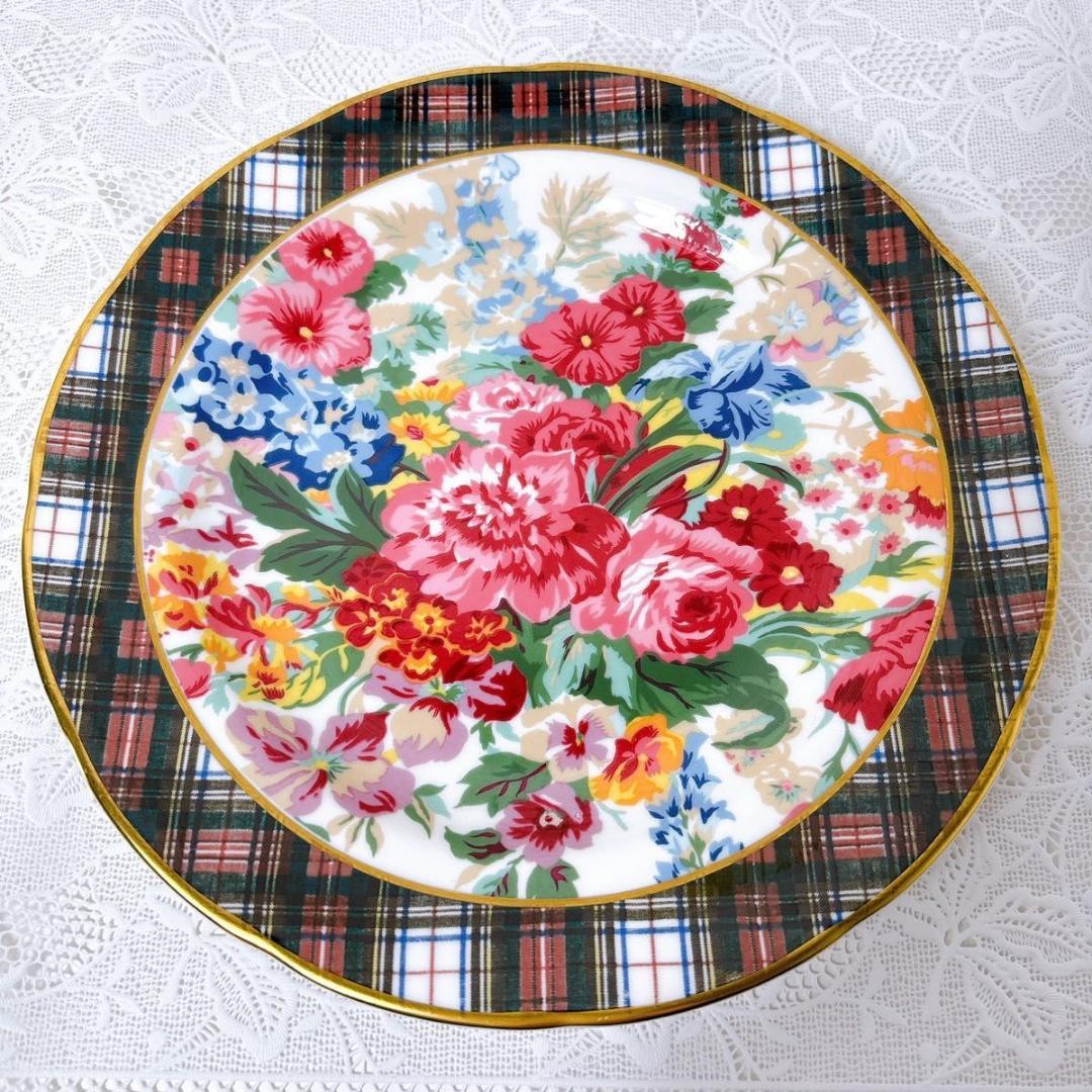 ウェッジウッド ラルフローレン ハンプトンフローラル デザートプレートセット 皿
