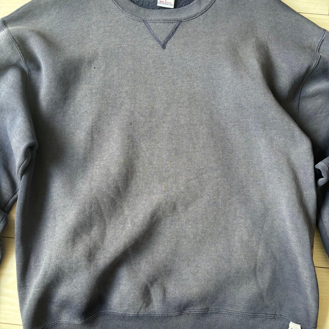 90‘s RUSSELL USA製　サンフェード　ネイビー