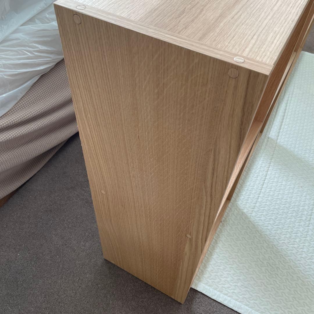 無印良品　スタッキングシェルフ2段×3列 オーク材〈美品〉