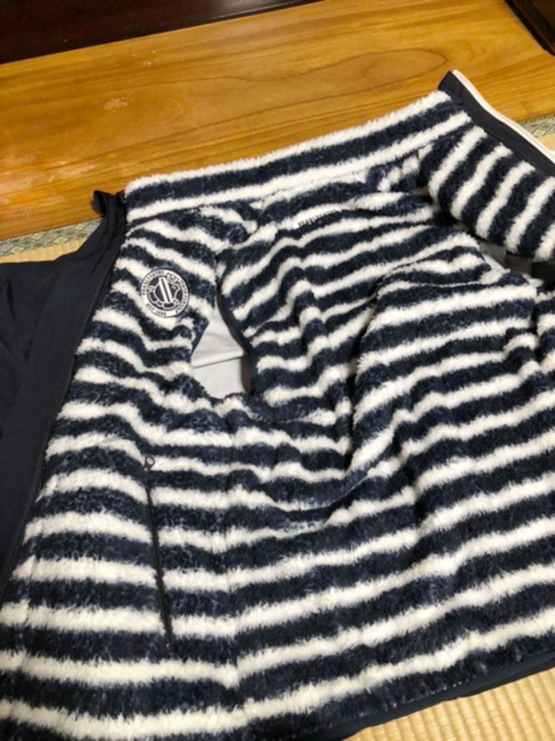 新品 パーリーゲイツ アウターネイビー ボーダー ブルゾン ベスト 5