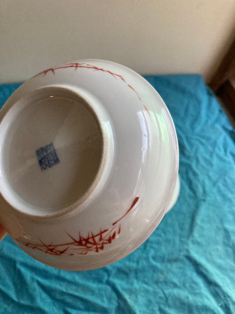 清朝　十錦手小皿　南京皿　二客