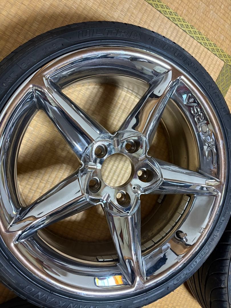 お値下げ更新済！稀少！ポラリス デコルサホイールセット4本　17インチ7.5J