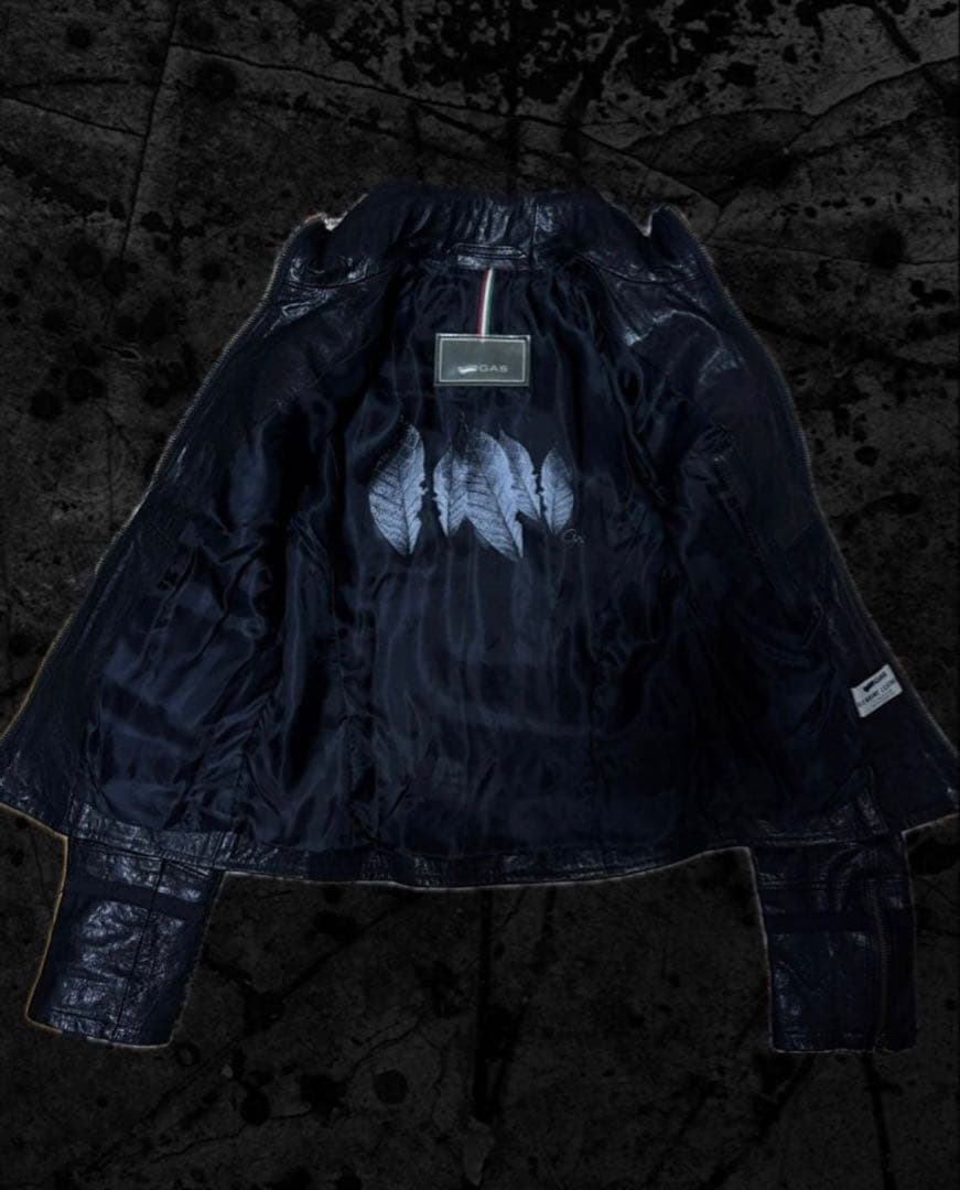 00s archive leather jacket y2k grunge 平成