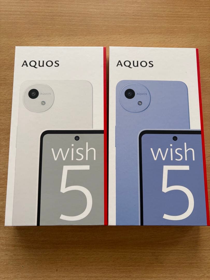 AQUOS wish 5 ホワイト・ブルー 2台セット