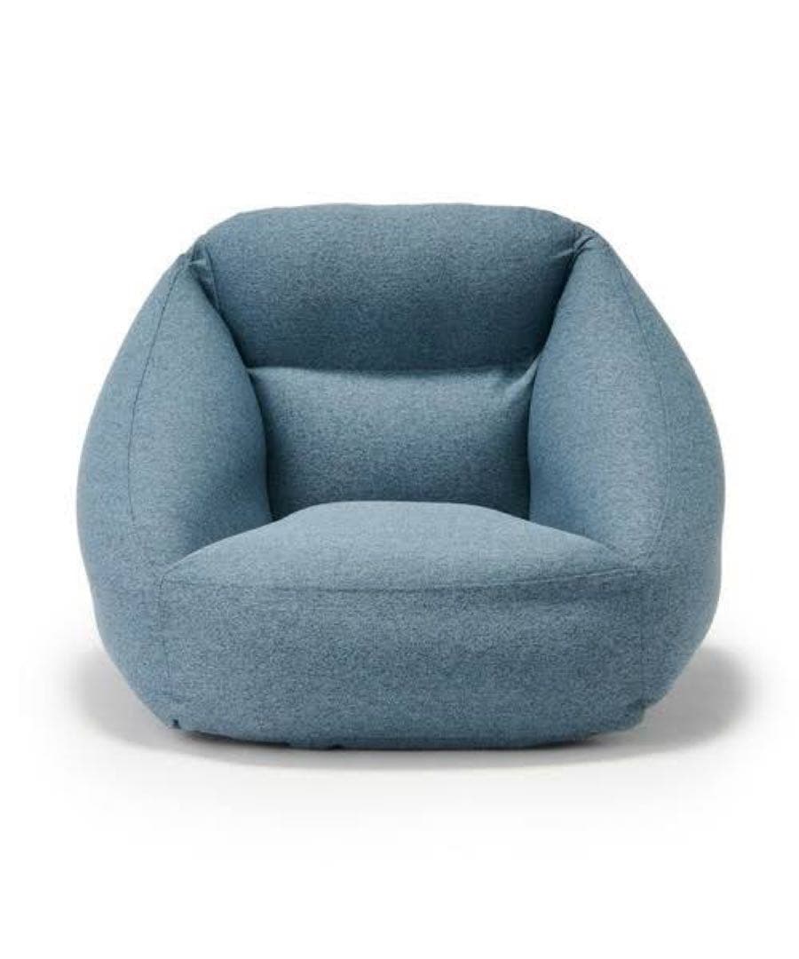 完品! 無印良品 空気でできたソファ ネイビー MUJI エアポンプ