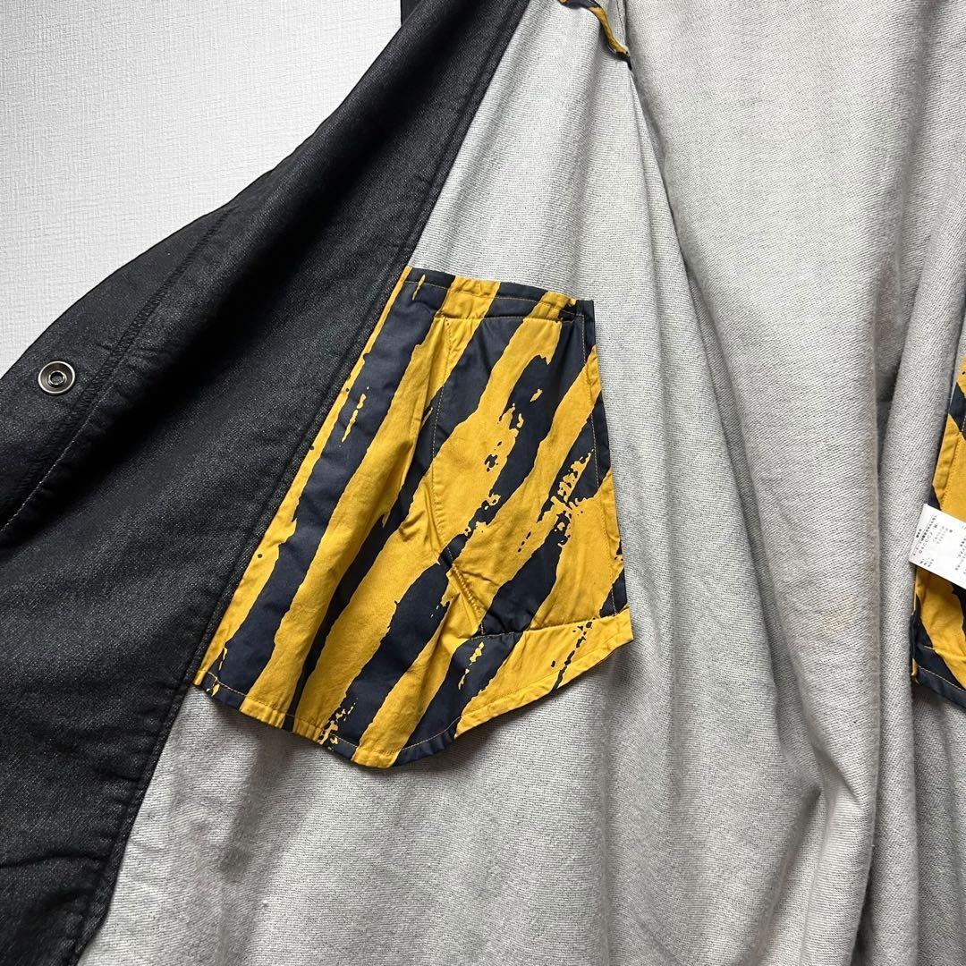 ヴィヴィアンウエストウッド ビッグフード デニム調コート 変形 ロング丈 38