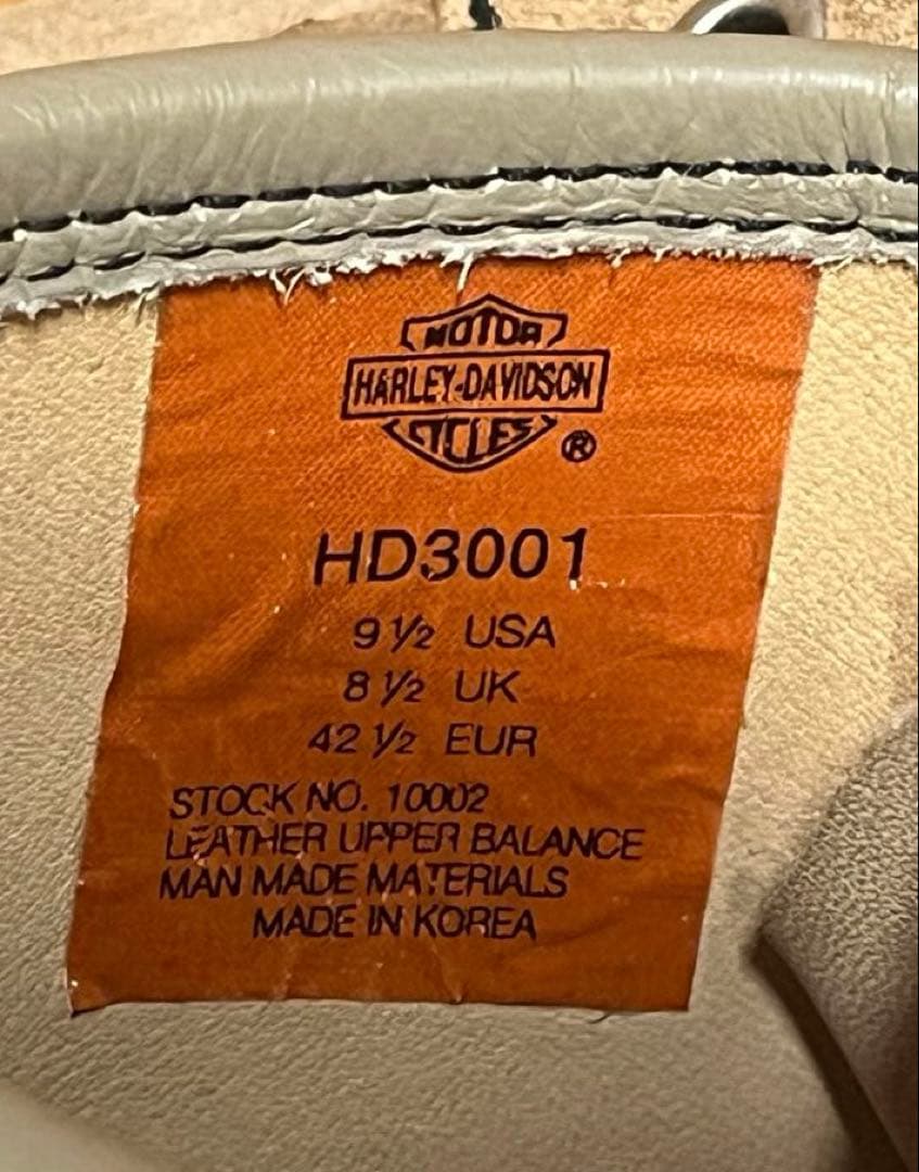 ハーレーダビッドソン ワークブーツ US9.5 ベージュ スエード