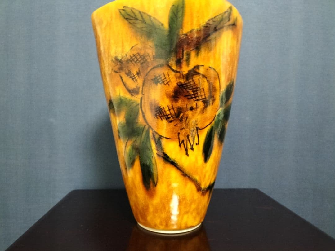 九谷焼　名工　浅倉五十吉 華入れ　花瓶