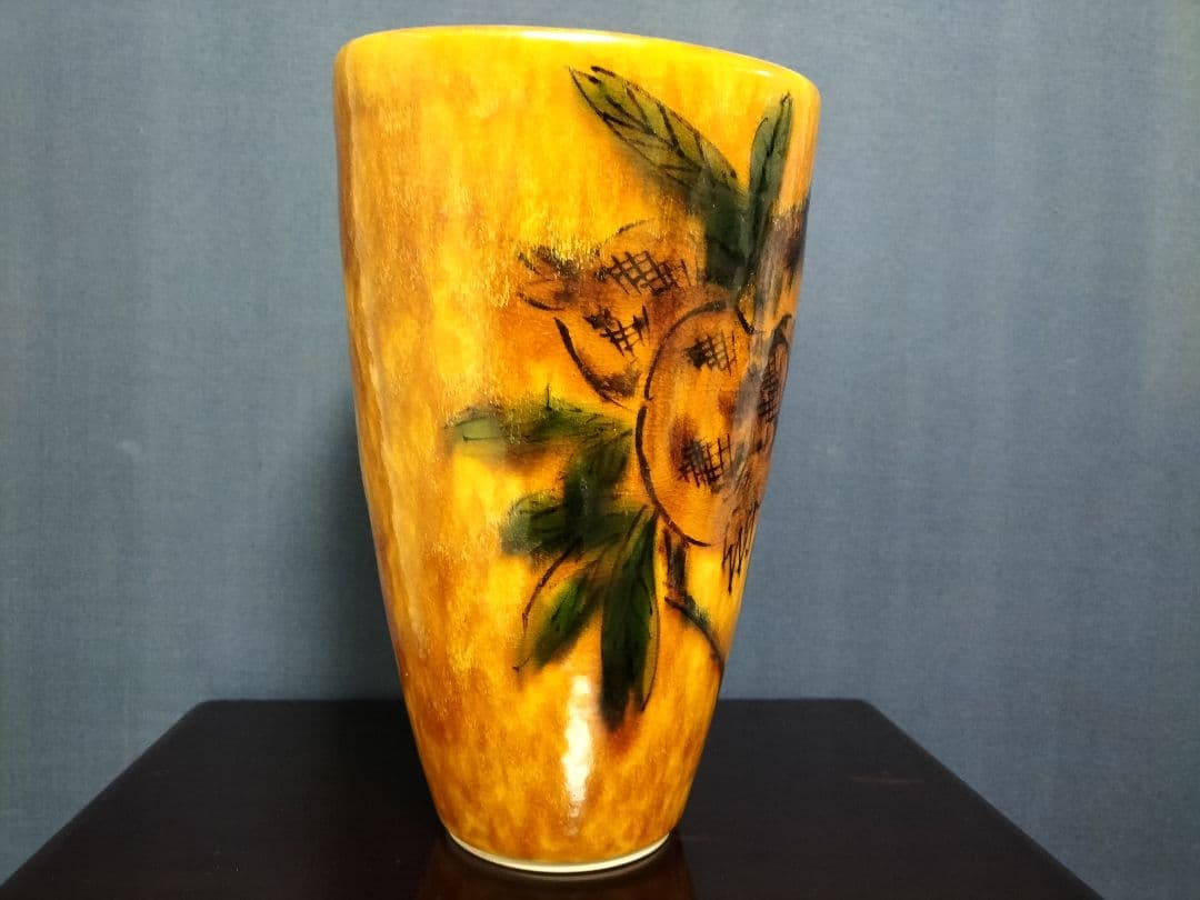 九谷焼　名工　浅倉五十吉 華入れ　花瓶