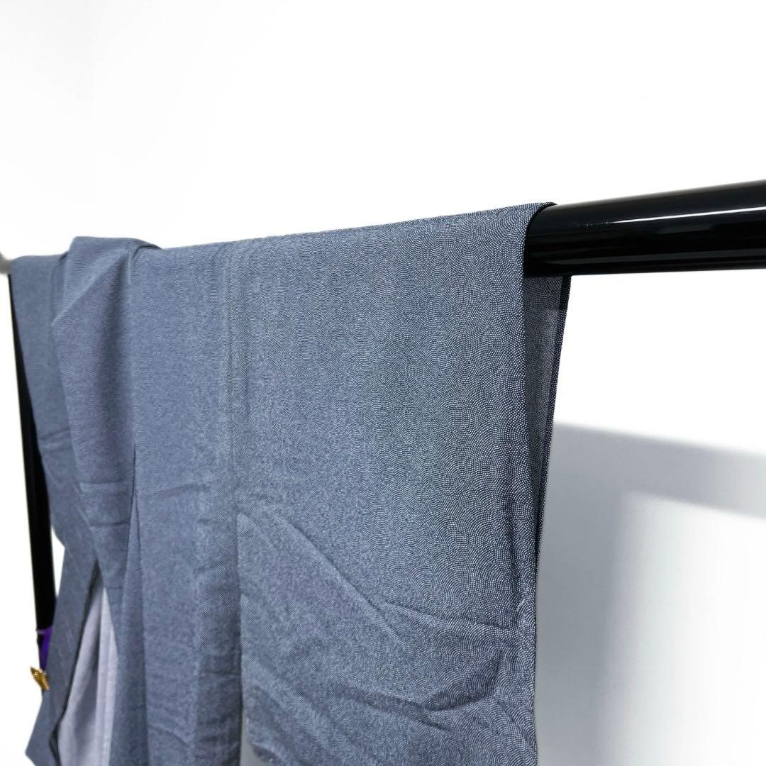 未着用　小紋　洗える着物　紋無し　単衣　江戸小紋　鮫小紋　着物　093a d