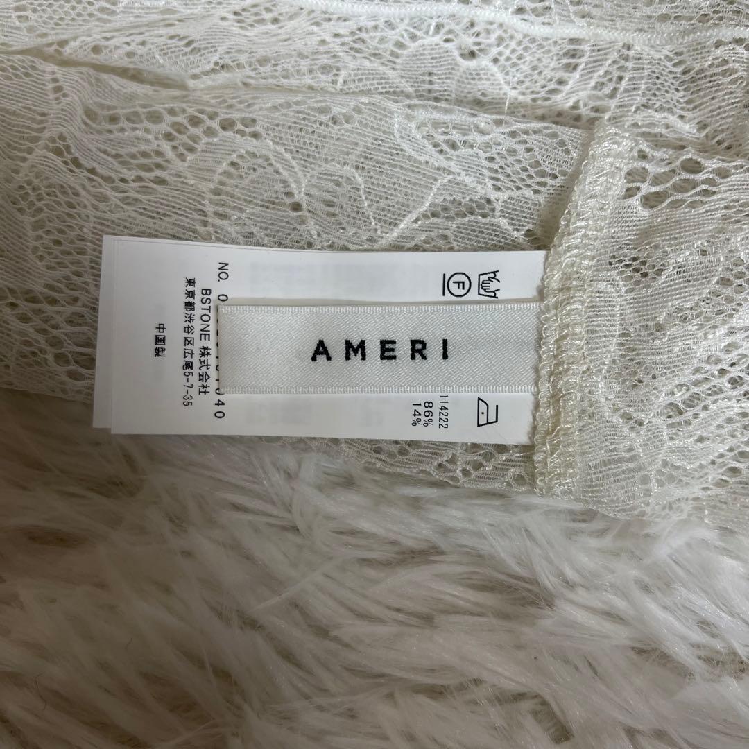 美品✨アメリ AMERI VELOUR CAMI SET LACE TOP