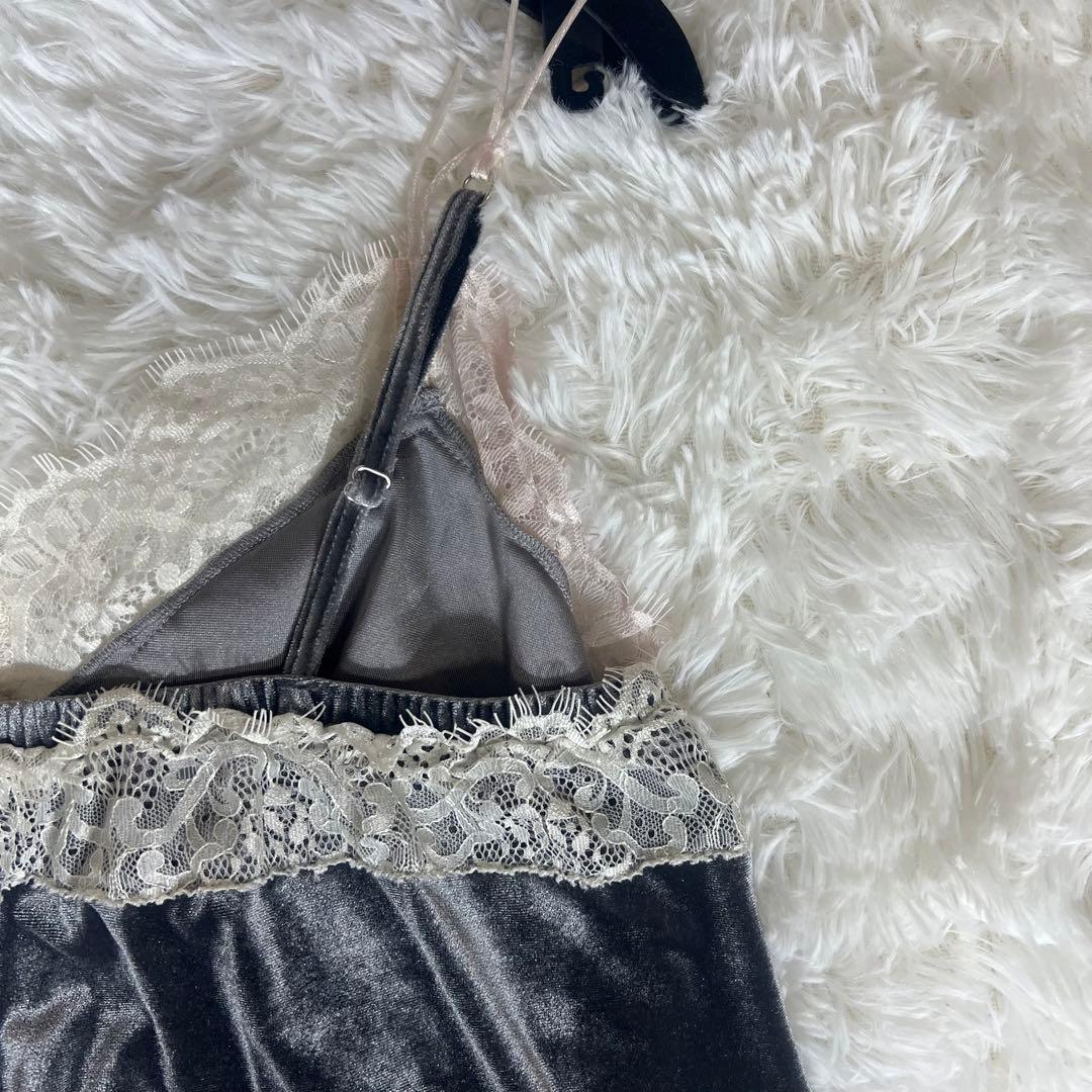 美品✨アメリ AMERI VELOUR CAMI SET LACE TOP