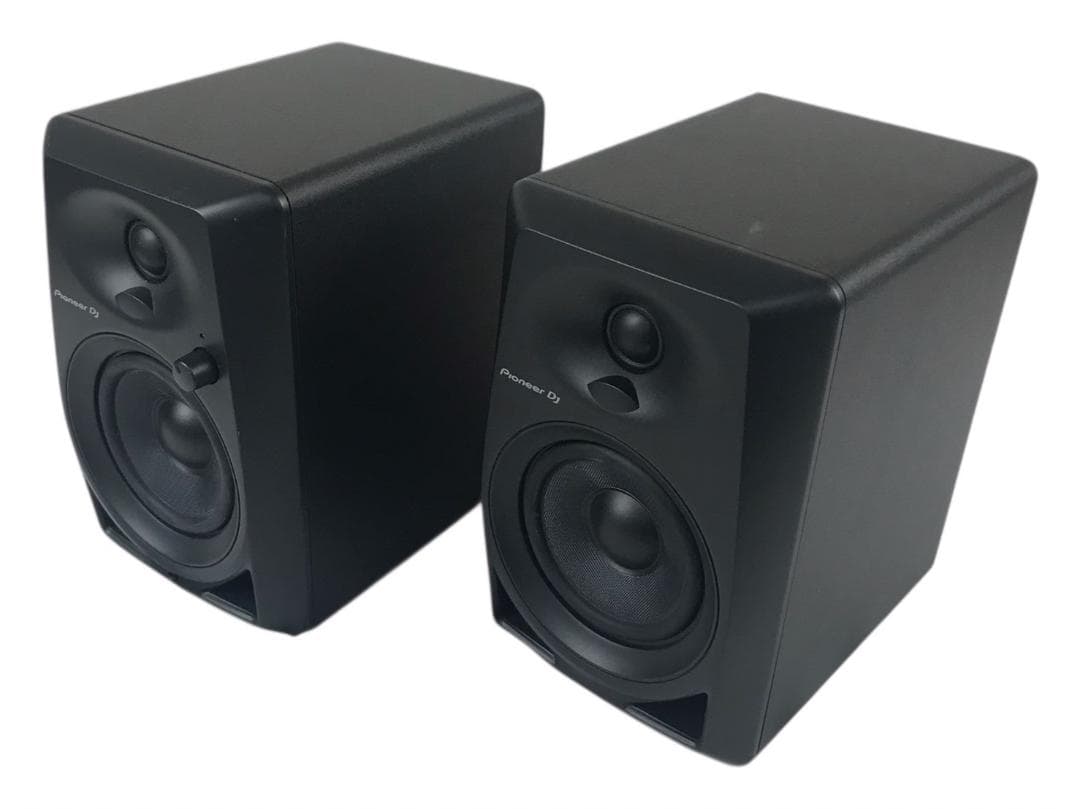★良品★パイオニアDJ 4インチ 2way モニタースピーカー DM-40D 黒