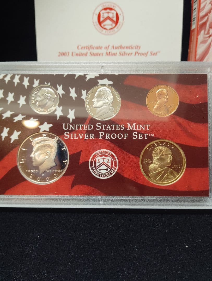 2003年 アメリカ 50州記念銀貨 シルバープルーフセット