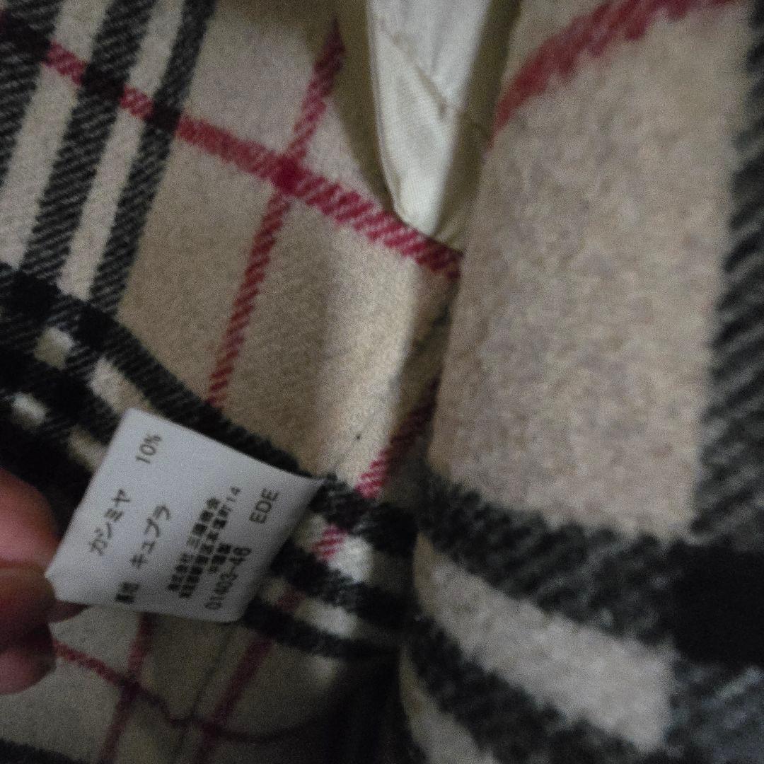 【SALE】バーバリー ダブルフェイス コートウール カシミヤ ノバチェック