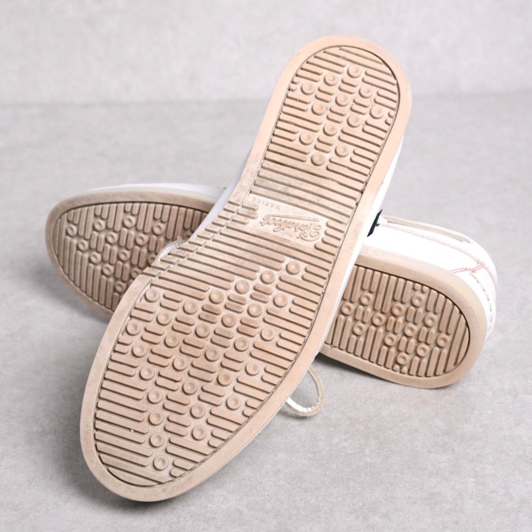 【ビームス別注】メンズ パラブーツ バース マリン デッキシューズ 白 ホワイト