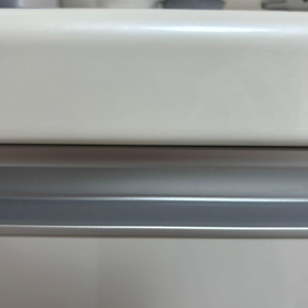 送料込！！ホワイト　キッチンカウンター　鏡面　島忠ホームズ　スライドレール付