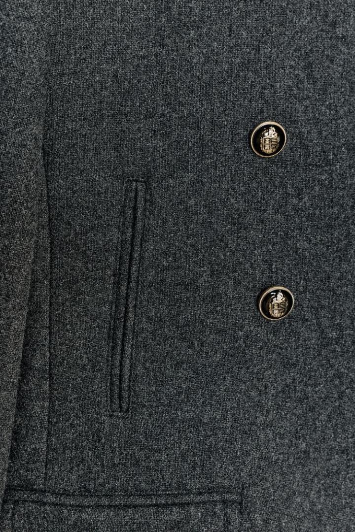 ZARA　ウールダブルブレストコート S