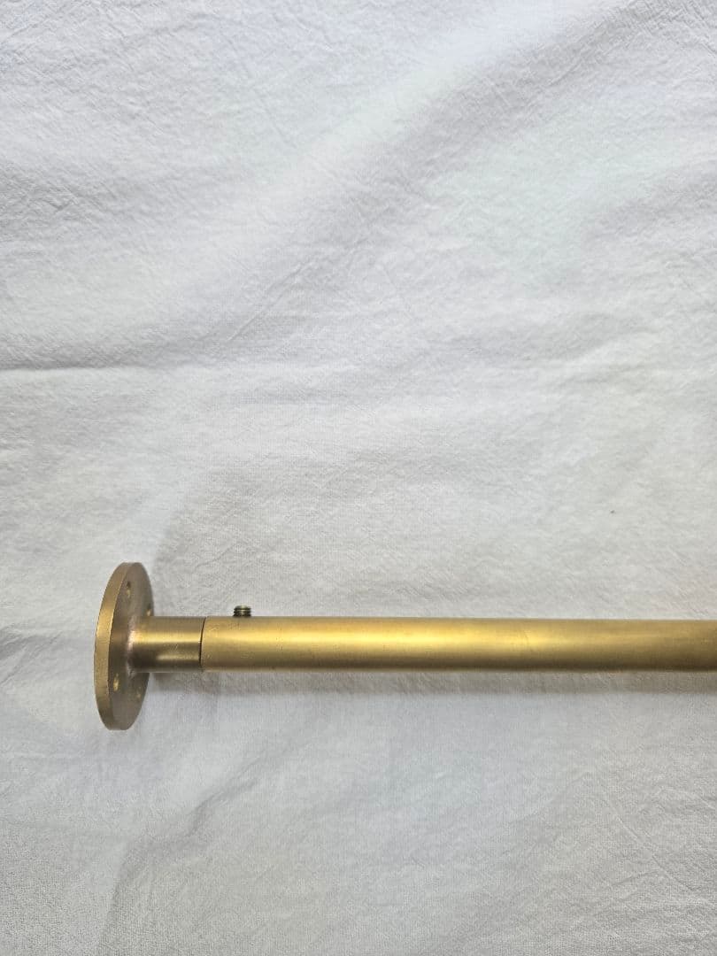 上手工作所　真鍮製 L字天吊りハンガーバー Sサイズ H220 1セット