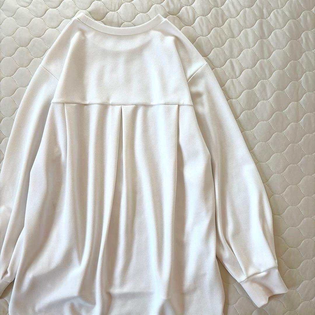 【極美品】BEARDSLEY Tブラウス FREEサイズ　ホワイト