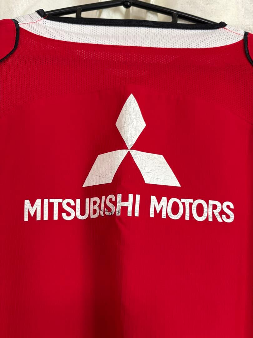 NIKE 浦和レッズ 三菱自動車 ボーダフォン サッカーシャツ XL 赤