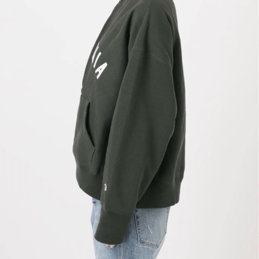 Champion/別注REVERSE WEAVE11.5OZロゴハーフジップ