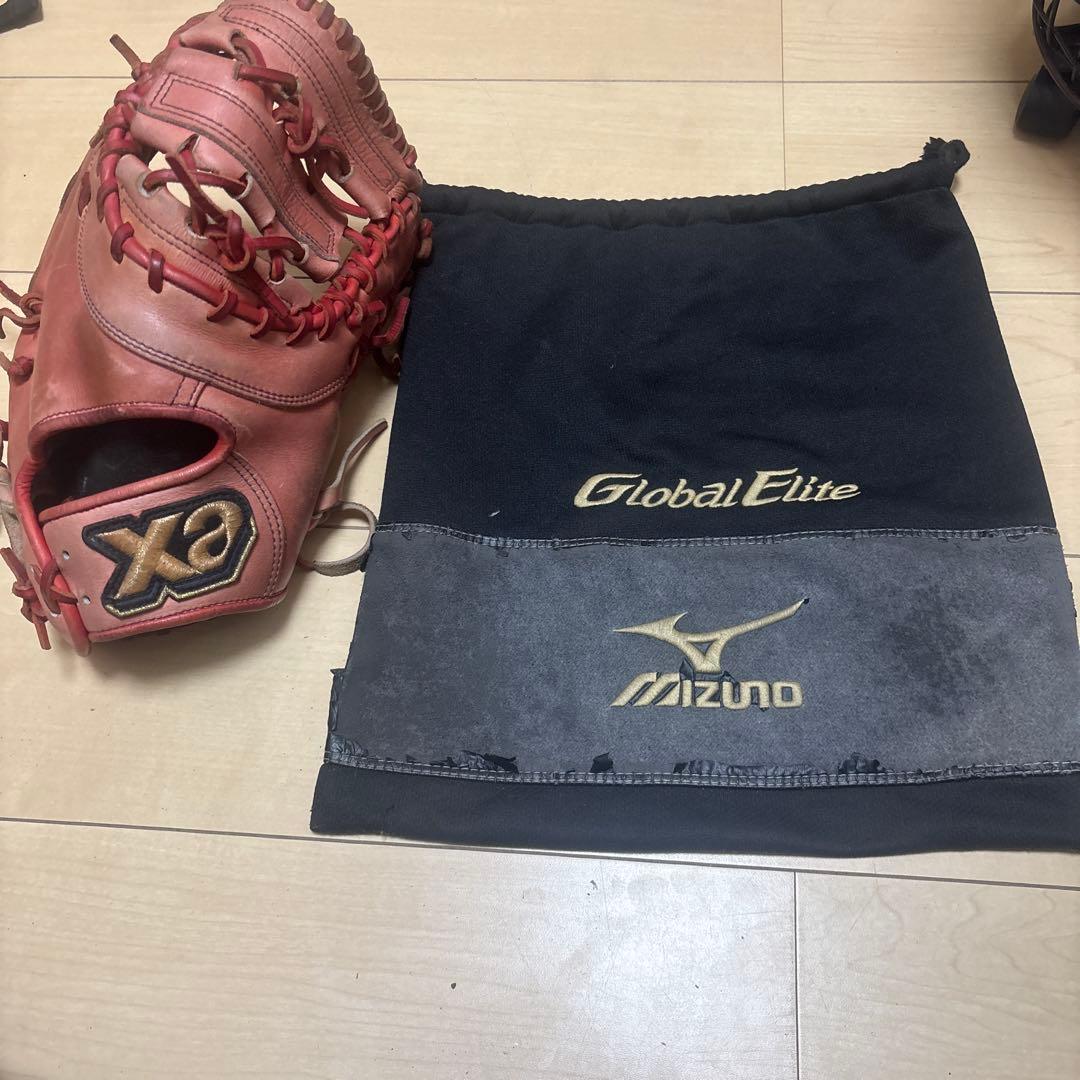 軟式グローブ ファーストミット ザナックス（MIZUNOグローブ袋付き）
