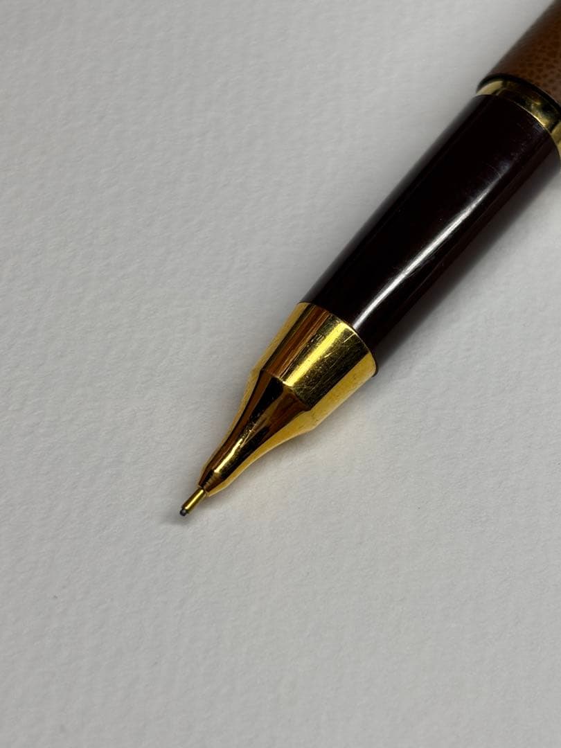 希少☆ Burberry Libera 革張　シャープペンシル　芯径0.5