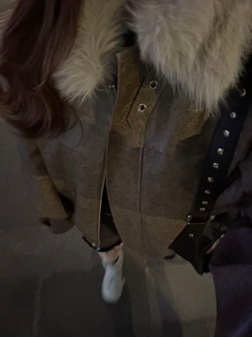 jouetie ファーカラーボンバージャケット