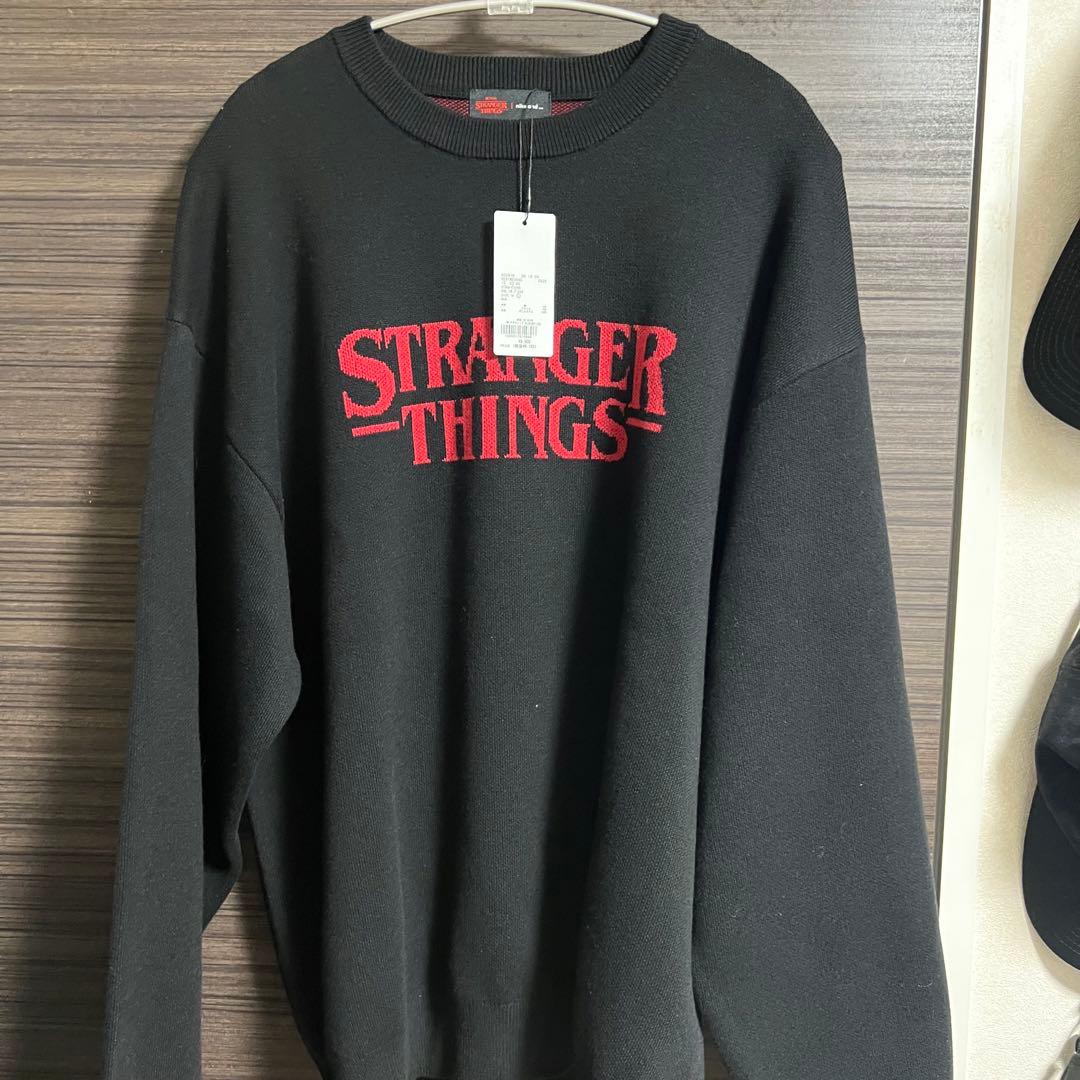 STRANGER THINGS コラボジャカードニットプルオーバー L
