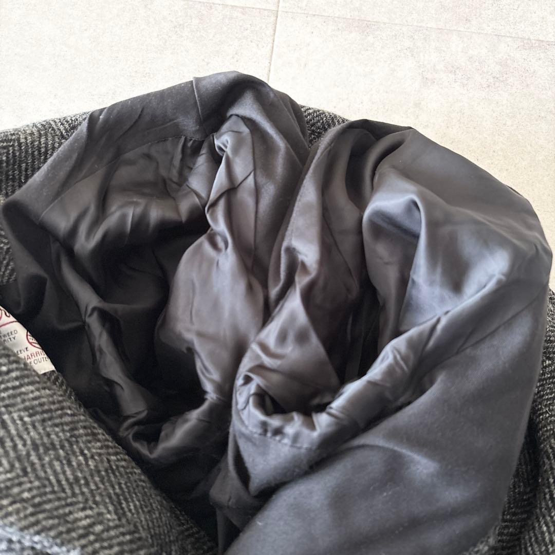 極美品✨️マーガレットハウエル×ハリスツイード ピーコート S チャコールグレー